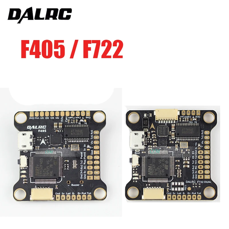 

DALRC F405 F4 /F722 flight controller with MPU6000 Gyro Supports 8K Refresh Rate Operation Built-in OSD Work with 4IN1 ESC