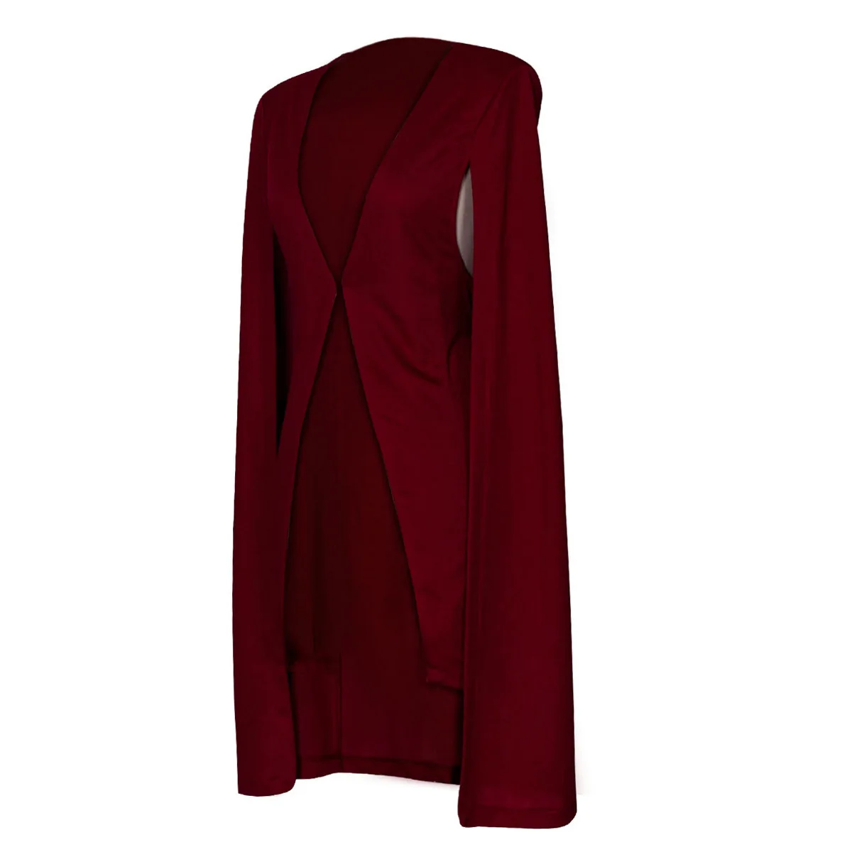 Горячая Hong стиль крутой сплошной цвет длинный большой плащ Омега-Плюс Размер Женская одежда костюм куртка