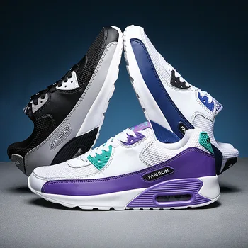 

Spring Summer Men Shoes Lac-up Mesh Men Platform Sport Shoes Lightweight Comfortable Breathable Air Cushion Walking Sneakers Men