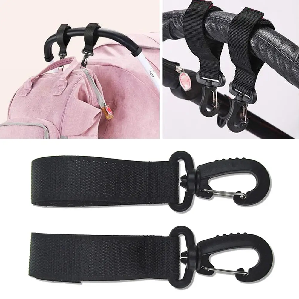 baby trend jogging stroller accessories 1 Set Nylon Strap Stickers Stroller Hooks Solid and Compressive Resistance Safety and Reliability Firm Baby Carriage Bag Hooks Baby Strollers near me