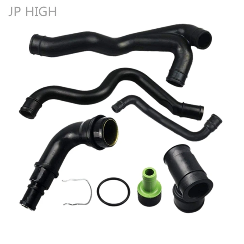6Pcs Engine Crankcase Breather Hose for Golf J-Etta MK4-A3 TT 1.8T 058103247,035103245A, 06A103213F, 06A103221AH crankcase breather hose