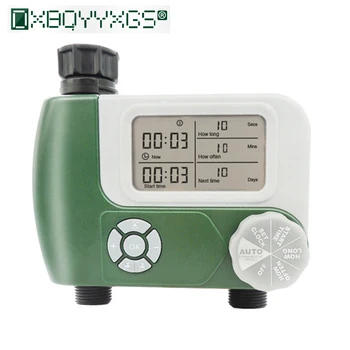 

New Garden drip irrigation system controller Double Outlets Digital Irrigation timer Programmable Hose Faucet Watering Timer