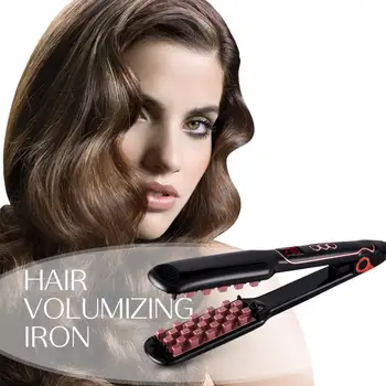 

Volumizing Hair Iron 2 in 1 Hair Straightener Curler for Women Hair Styling Electric Straightener Hot Comb Hair Care Machine