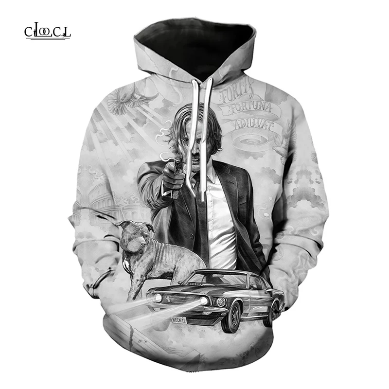 New Hoodies John Wick Chapter 3 Design Pattern 3D Printing Fashion Men Women Hoodie Harajuku Sweatshirts Tops Streetwear Hoody (2)