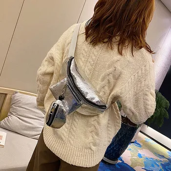 

Waist Bag Set 2PCs Outdoor Sport Fanny Pack Chest Bag PU Leather Fashion Diagonal Package Travel Sprot Belt Bag Phone Bag