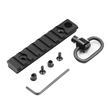 

8 Slot Keymod Picatinny Rail Section Featuring Standard 3/8'' QD Swivel Socket