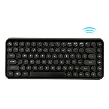 

Ajazz 308i Wireless BT Keyboard 84 Classic Round Keys Wireless Gaming Keyboard For Windows Mac Android iOS Multimedia Key