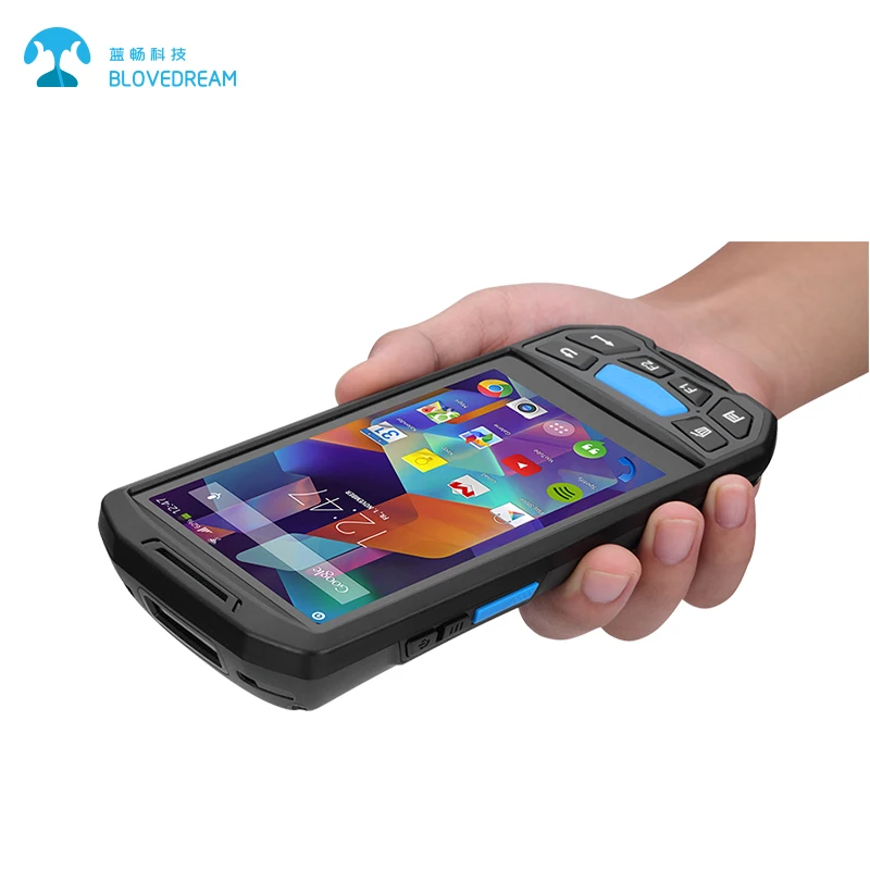 4G Android 7 0 Прочный UHF NFC RFID считыватель 2D сканер штрих кода все в одном ручной