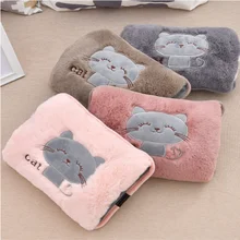 Новинка! грелка для рук с мультяшным милым котиком, с подогревом, с электроподогревом