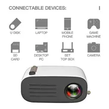 Британский регулирующий черный YG200 домашний мини-проектор светодиодный портативный проектор поддерживает HD 1080P