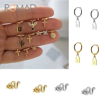 

Romad Earrings Stud 925 Sterling Silver Earrings Drop Earrings For Women Gifts