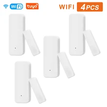 

Tuya WiFi Door Sensor, Smart Door Open/Closed Detectors, Smartlife APP Wifi Window Sensor Work with Alexa,Google Home