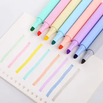 

8pcs/set Candy Color Creative Fluorescent Pen Highlighter Pencil Drawing Marker