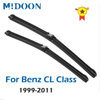

MIDOON Wiper Blades for Mercedes Benz CL Class W215 W216 Fit Side Pin Arms Models CL 500 600 55 63 65 AMG 4Matic