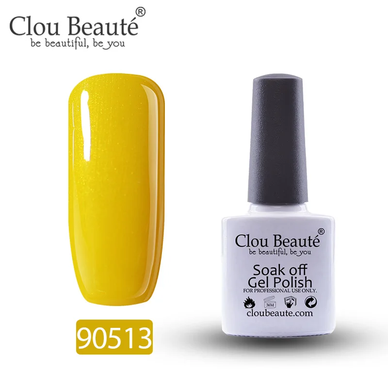 Гель-лак для ногтей Clou Beaute 79 цветов полуперманентный замачивающийся лак для ногтей маникюрный УФ СВЕТОДИОДНЫЙ Цветной Гель-лак 10 мл серия Nude - Цвет: 90513