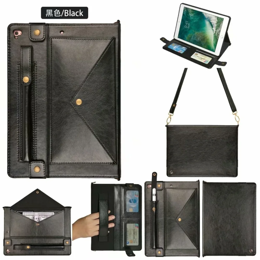 Модный чехол для планшета из искусственной кожи для Apple IPad 9,7 Air 1 Air 2 Pro 9,7 дюймов, чехлы для карт с функцией сна/бодрствования+ ручка