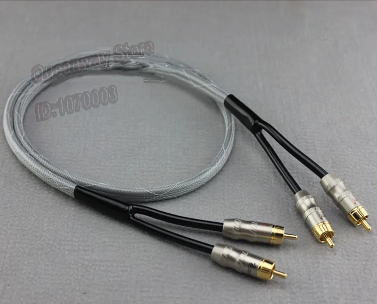 Кабель аудиосигнала double lotus 2-2 hi-Fi кабель RCA hi-end из чистой меди с одним кристаллом