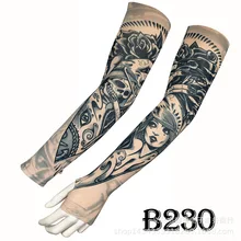 Можно установить ладонь солнцестойкий УФ-защита охлаждающая Татуировка ледяной рукав действительно вискозный нарукавник с татуировкой