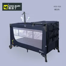 

Cool Baby Baby Crib with Multiple Functions Folding Portable Baby Bed Cradle Bed Movable Baby Stitching Big Bed