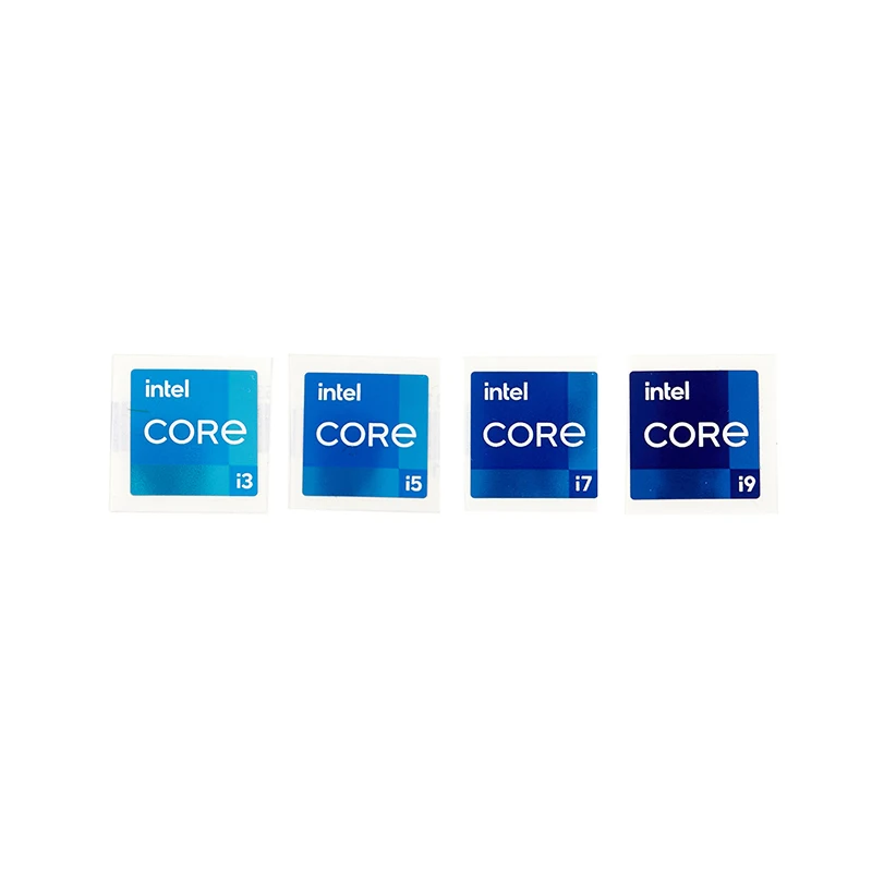 Intel i3 i5 i7 i9 11th Core Duo Pentium Metallic Computer Case Badge Sticker |