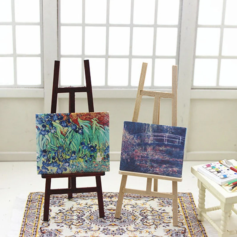 1 PCS Mini Artist Wooden Card Stand Display Holder For Party Decoration Triange Art Easel Easel Wood Wedding Table