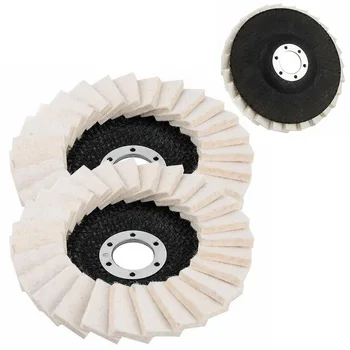 

125mm 5" Flap Felt Disc Polishing Angle Grinder Buffing Wheel Metal Best Price For Copper Aluminum And Glass Polishing