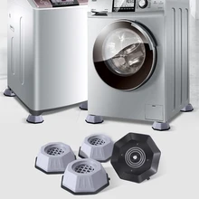 Almohadillas antideslizantes para lavadora, alfombrillas reductoras de ruido para muebles, sofá y baño, 4 piezas