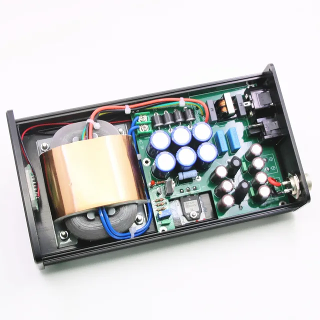 Nuovo alimentatore lineare DC HiFi a bassissimo rumore da 50 W DC12V 3A Amplificatore audio PSU LPS con display blu 6