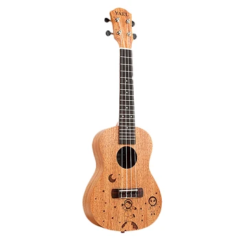 

Yael 23 Inch Concert Ukulele 4 String Hawaiian Mini Guitar Uku Spacewalk Pattern Acoustic Guitar Mahogany Rosewood Ukelele