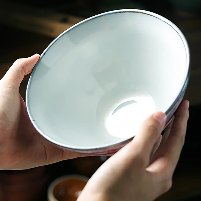 RUX мастерская 1 шт. японская керамика супница для кухни ресторана салатная миска для супа контейнер для риса кухонный инструмент