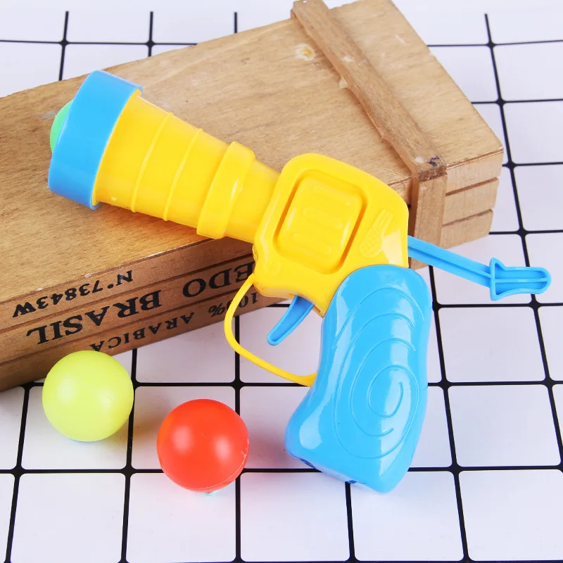 

Children's outdoor toy gun Elastic table tennis bullet Indoor CS prop Decompression magic Holiday gift Plastic Parent-child toys