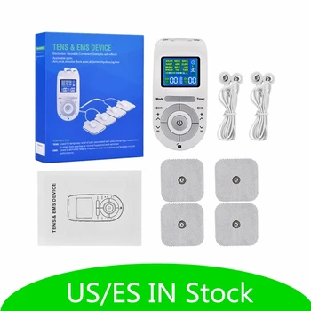 

15 Modes TENS EMS Massager Digital Electric EMS Muscle Stimulator Pulse Physiotherapy Pain Relieving 4 Electrode Pads massageado