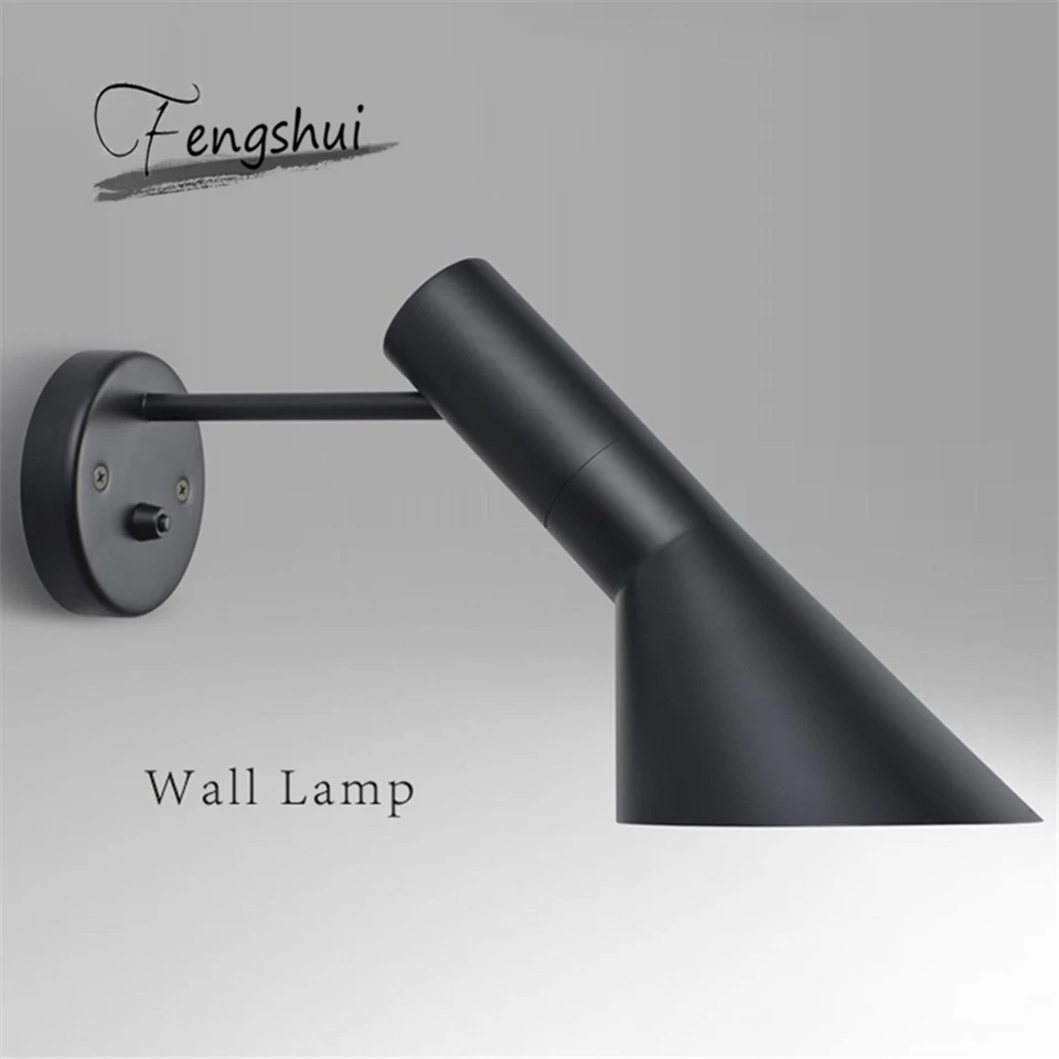 

Nordic Lamp LED Wall Light LOFT Modern Design Black White Wall Sconce Light Fixtures Replica Lamp Hanging Lamp Wall Lamp Bedroom