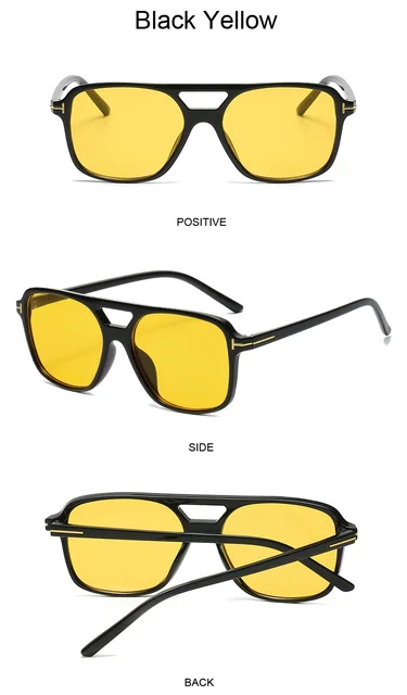 Negro Cuadrado Gafas De Sol De Gran Tamaño De Las Mujeres Marco Grande  Colorido Femeninas Espejo Oculos Unisex Degradado Hip Hop Sombras