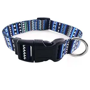 Removable Dog Collar Bohemia Style Adjustable Polyester Pet Necklace Loop for Small Big Dogs 