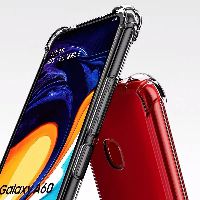Прозрачный мягкий силиконовый чехол для samsung a50 2019 противоударный из ТПУ galaxy a10 a20