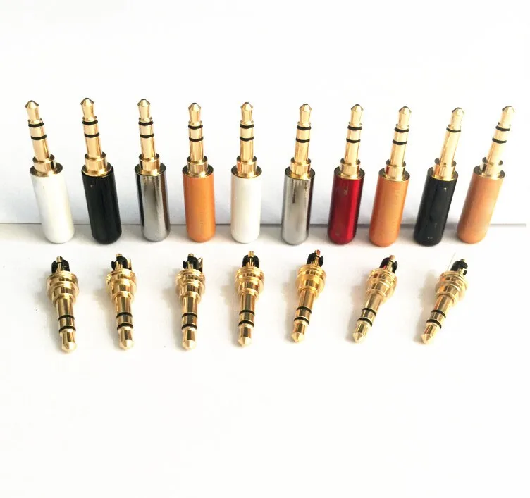 free shipping 20pcs 3 poles RCA Connector 3 5mm jack Audio Connector 3 5mm audio plug Stereo Headphone adater