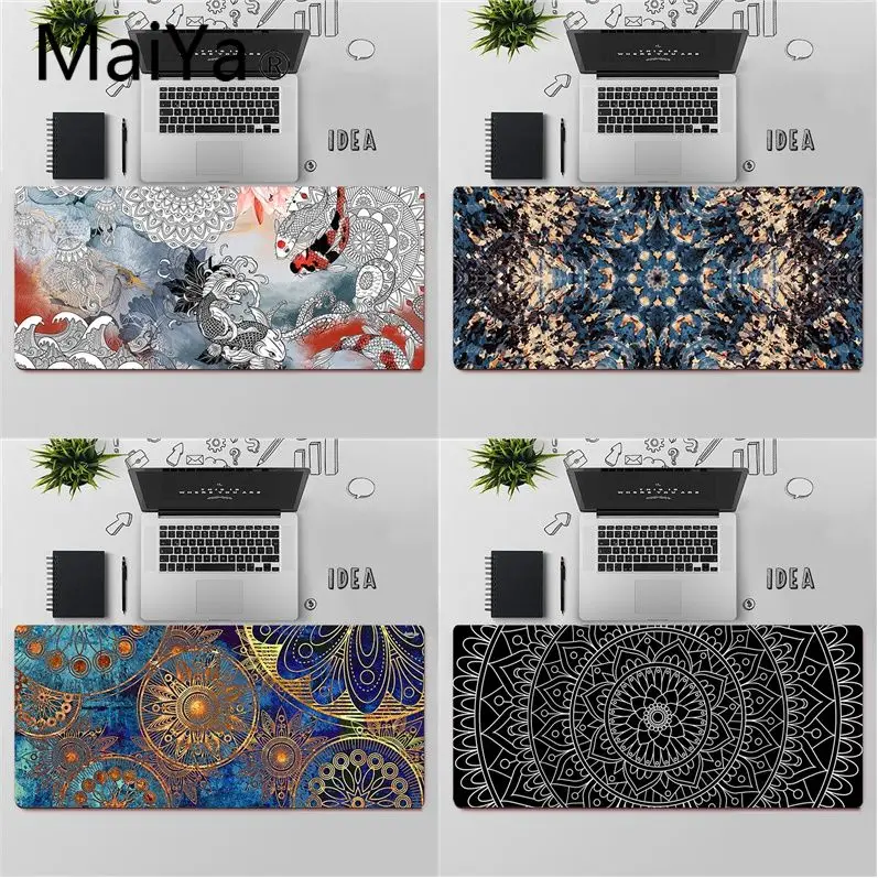 

Maiya Top Quality Beautiful Mandala Art Unique Desktop Pad Game Mousepad Free Shipping Large Mouse Pad Keyboards Mat