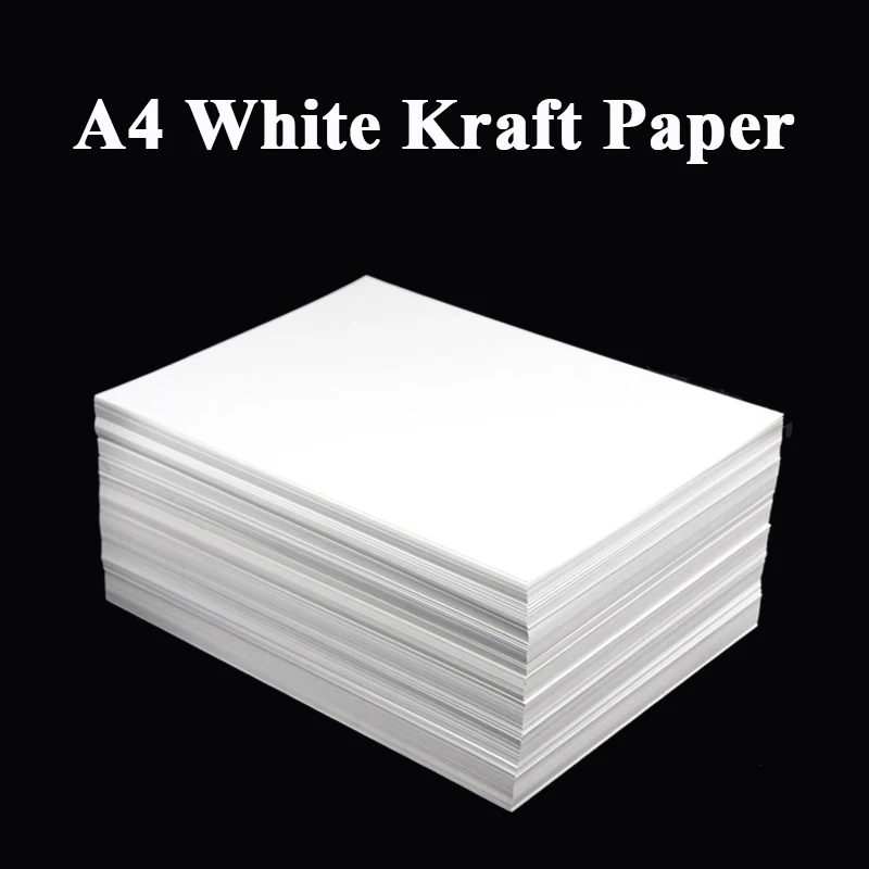 A4 White Kraft Paper DIY Handmake Card Making Craft Paper Thick Paperboard Cardboard 180g 230g 300g 400g 20/50pcs High Qua