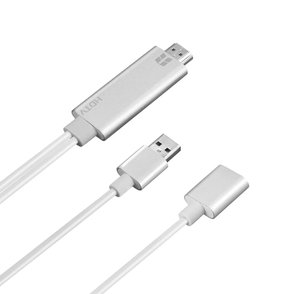 Мини-кабель usb 2 в 1 USB 3,0-HDMI 4K HD 1080P цифровой HD tv AV tv Кабель-адаптер Шнур для iPhone XS/XS MAX/XR