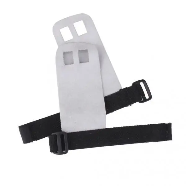 1Pair Gym Hand Grip Guard Palm Protector Leather Glove Pull Up Bar L