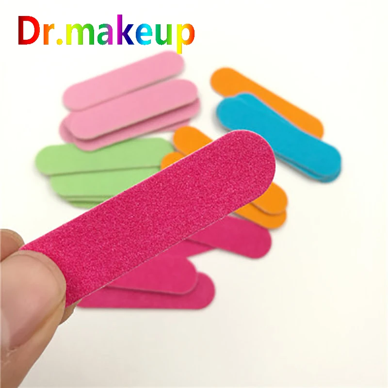 

Dr.makeup 1 pcs Professional Nail File Mini Nail Polish Colorful Wood Buffer Sanding 180/240 Disposable Manicure Mecup Tools