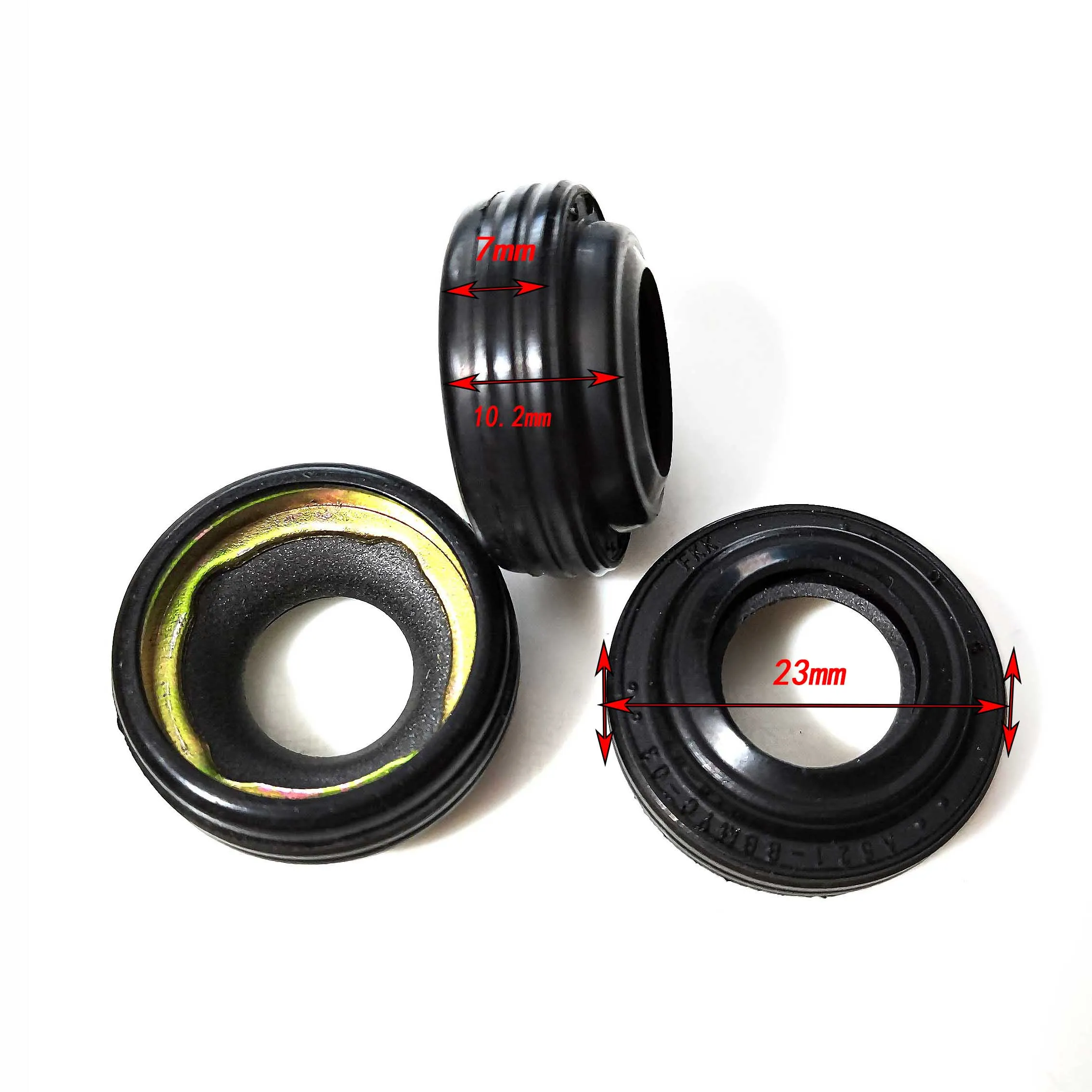 20PCS HCC Car Air Compressor Oil Seal Stamp Gasket Shaft Seal for FS10 / FX15 / VF2 R134a Compressor Repair Parts air conditioning repair kit