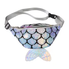Поясная сумка на пояс для девочек, сумка на пояс, сумка на бедрах, сумка на плечо, русалка блестки, поясная сумка для детей, сумка на грудь, поясные кошельки, мешок для игрушек