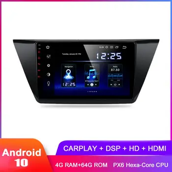 

10.2" IPS Display Android 10 Car Stereo GPS For Touran 2016 2017 2018 Carplay In Dash Auto Radio WiFi DSP Audio Video Headunit