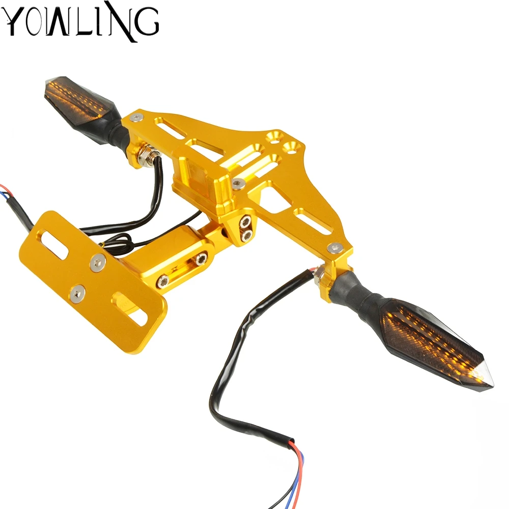 Moto Regolabile Numero License Plate Frame Supporto Della Staffa Per Mv Agusta Brutale 675 800 Suzuki Gsr750/Gsx-S750 Gsxr1000