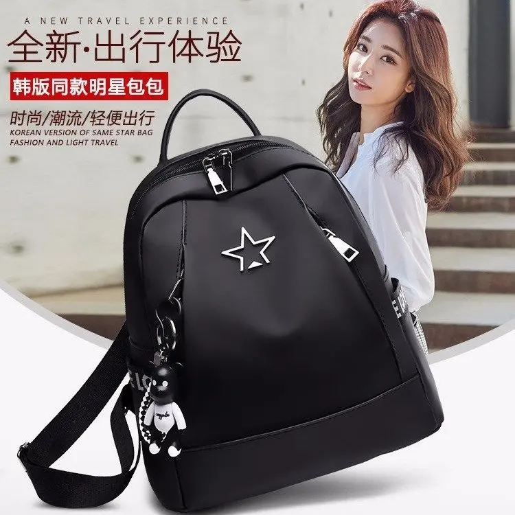 

2018 New Style Korean-style Nylon Large-Volume College School Bag Casual Versatile Outdoor Lady Bag Backpack