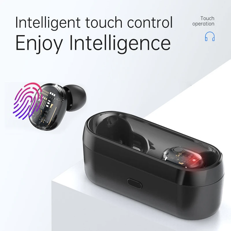 TWS Беспроводная Автомобильная Bluetooth 5,0 гарнитура, Мини наушники с зарядным устройством, Спортивная гарнитура для смартфона, безболезненная игровая гарнитура