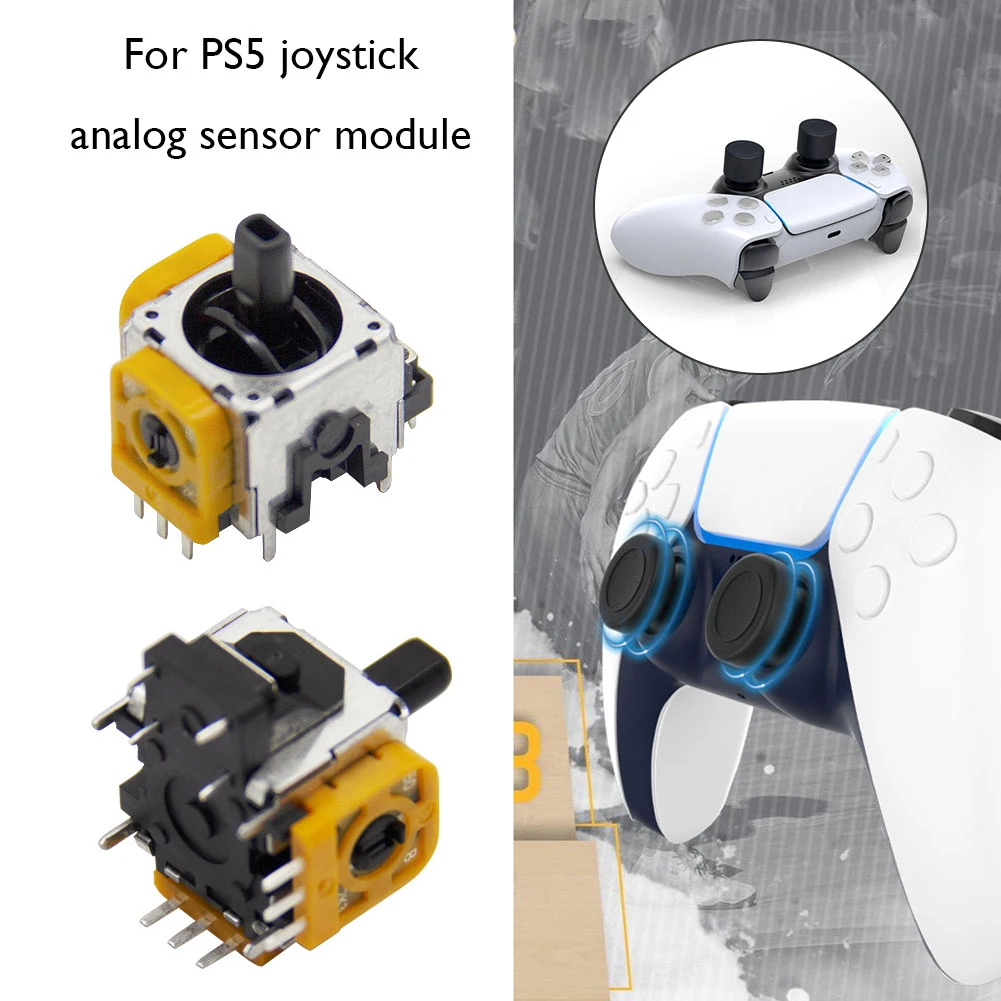 1 Pair 3D Analog Joystick Sensor Module Replacement for Sony PS5 Controller Controller Repair Parts PlayStation PS5 Accessories