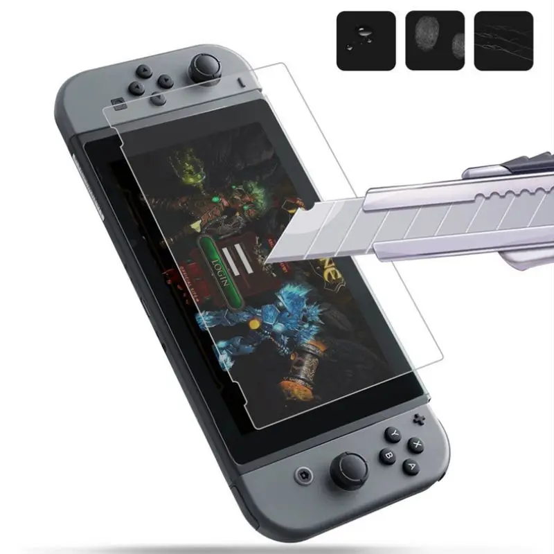 9H закаленное стекло экрана протектор Защитная крышка аксессуары для nintendo Switch Lite